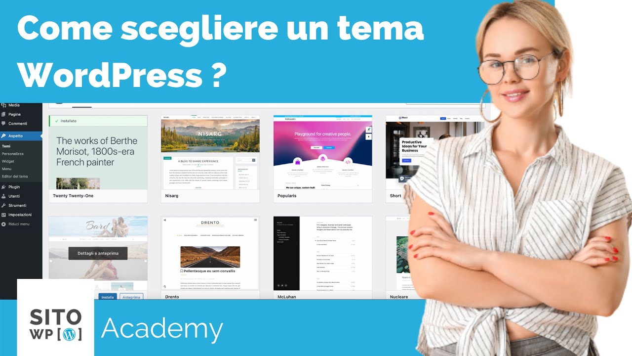 Cos’è e Come scegliere un tema WordPress | Guida WordPress - YouTube