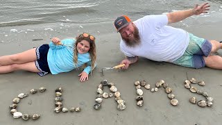 Digging CLAMS for Thanksgiving Eve Dinner! CLAM STUFFIES (Catch, Clean, Cook)