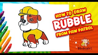 How To Draw Rubble Dog-Easy Draw