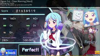 osu Ogura Yui  Clear Morning hard Hdnchr Ar11 Singletap Ss