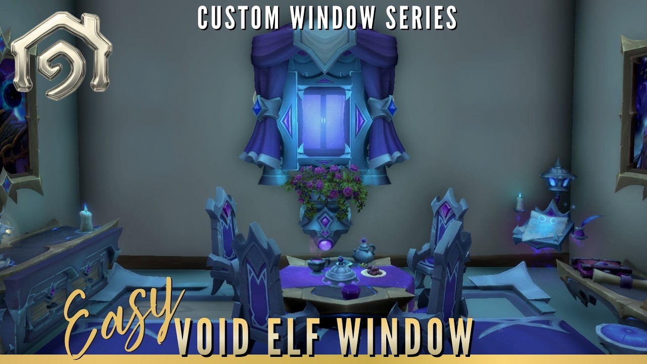 Easy Custom Void Elf Window! | WoW Housing - YouTube