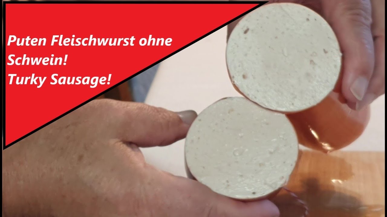 Fleischwurst ohne Schwein nur Pute - 100 %Turkey Meat sausage, no pig  Handmade for Muslim