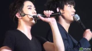 [Fancam] 110903 Junho Taecyeon 2PM Hands Up Asia Tour Concert Seoul - Talk Cut