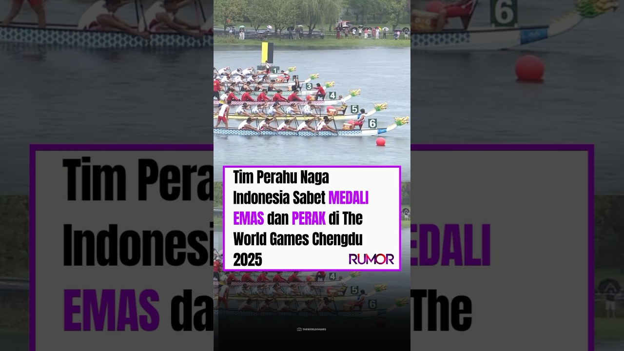 Tim perahu naga Indonesia meraih lima medali di ajang The World Games (TWG) Chengdu 2025