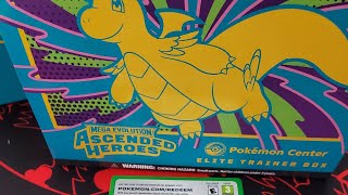 WARNING ⚠️ DO NOT OPEN YOUR PC POKEMON CENTER ASCENDED HEROES ELITE TRAINER BOX ETB! MEGA EVOLUTION!