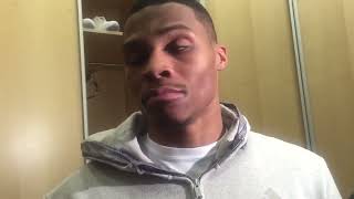 Russell Westbrook shuts down question about Marcus Smart-"I do this don't get it twisted" 😂#nba#russ