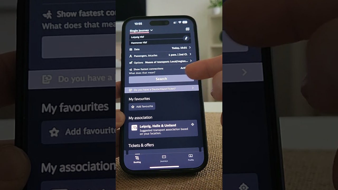 DB navigator witb Deutschland ticket 