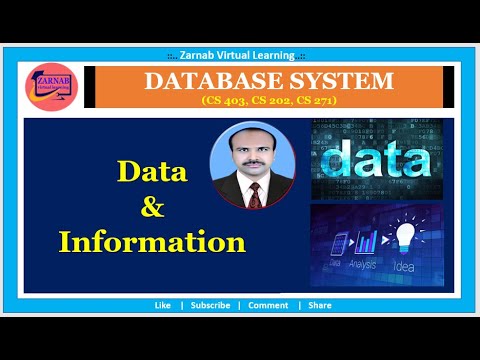 001Difference Between Data and Information along with Comparison table |What is data and information
