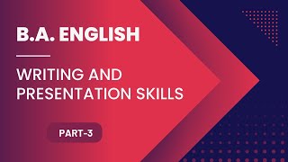 Module 2:  Preparing a final draft,  module 3: The paragraph.