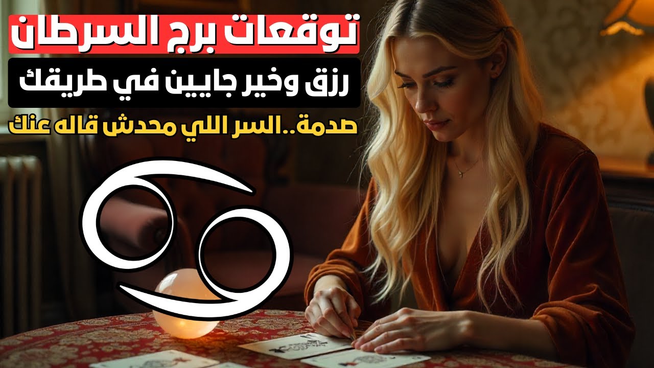 توقعات برج السرطان 🦀 نصر ساحق على الاعداء 🔥 واحذر من ناس من دمك بيوقفوا حياتك 😱 رزق وخير جايين 💰