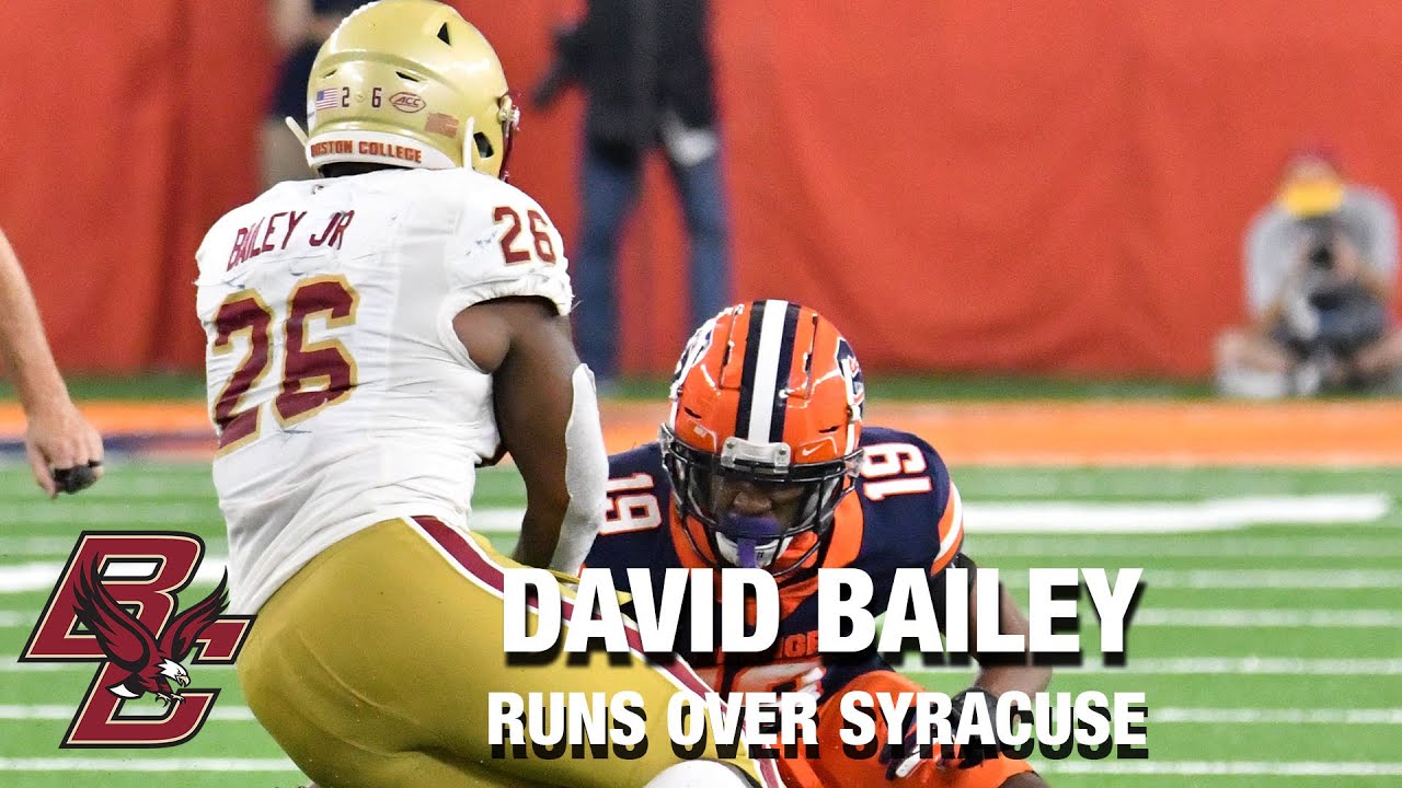 Boston College RB David Bailey Runs Over Syracuse