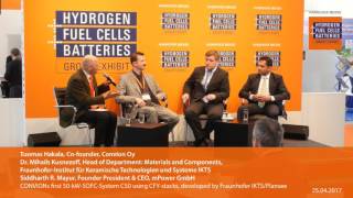 Famous CONVIONs first 50-kW-SOFC-System C50 using CFY-stacks, developed by Fraunhofer IKTS/Plansee Wealth