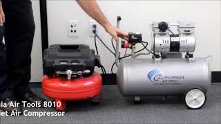 *new! review california air tools 8010 ultra quiet & oil-free 1.0 hp
steel tank compressor