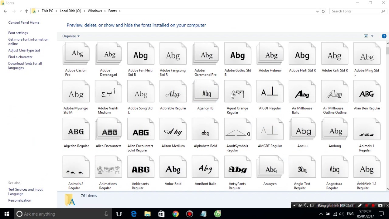 Cách cài full font chữ tiếng việt cho Windows - youtube