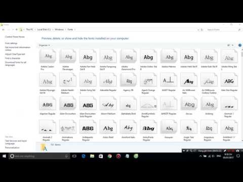 Video Cách cài full font chữ tiếng việt cho Windows - youtube