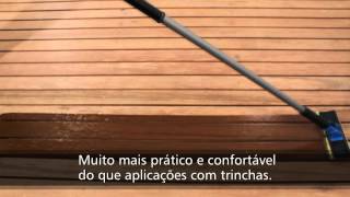 Como aplicar Stain e Verniz em madeira - Pad AT750/90 - Pincéis Atlas