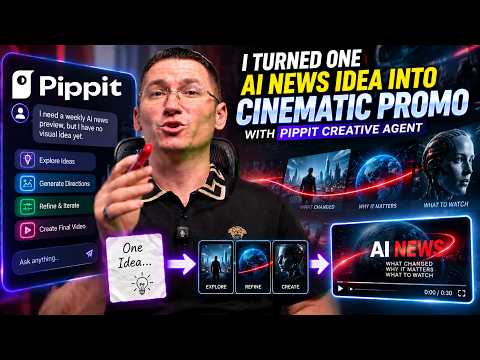 I Turned One AI News Idea Into a Cinematic Promo With Pippit Creative Agent