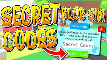 EVERY SECRET BLOB SIMULATOR CODE!!! - Roblox Blob Simulator + Giveaway
