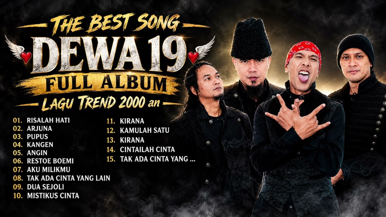 THE BEST SONG DEWA 19 FULL ALBUM 🎵 Kumpulan Lagu Terbaik Dewa 19 \u0026 Lagu Hits Nostalgia 2000an