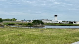 【山口宇部空港】J-AIR エンブラエルE190(JA242J) プッシュバック
