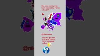 Has your country ever been annexed by France or the UK? #geography #map #geographythroughmaps
