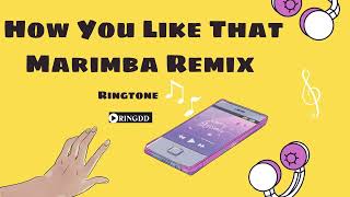 How You Like That Marimba Remix Ringtone  | Ringdd