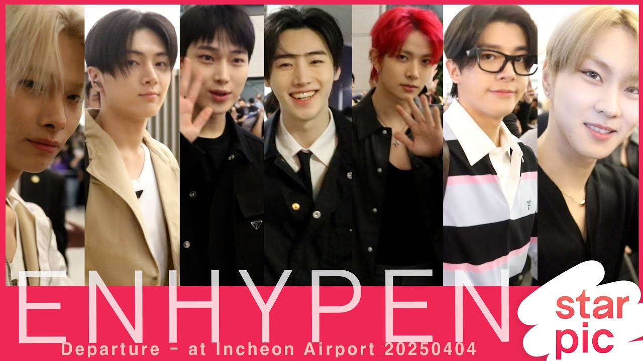 엔하이픈 '언제나 빛나는 일곱남자들'  [STARPIC] / ENHYPEN Departure - at Incheon Airport 20250404