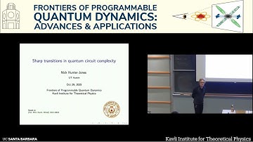 Sharp transitions in quantum circuit complexity | Nick Hunter Jones (Texas)