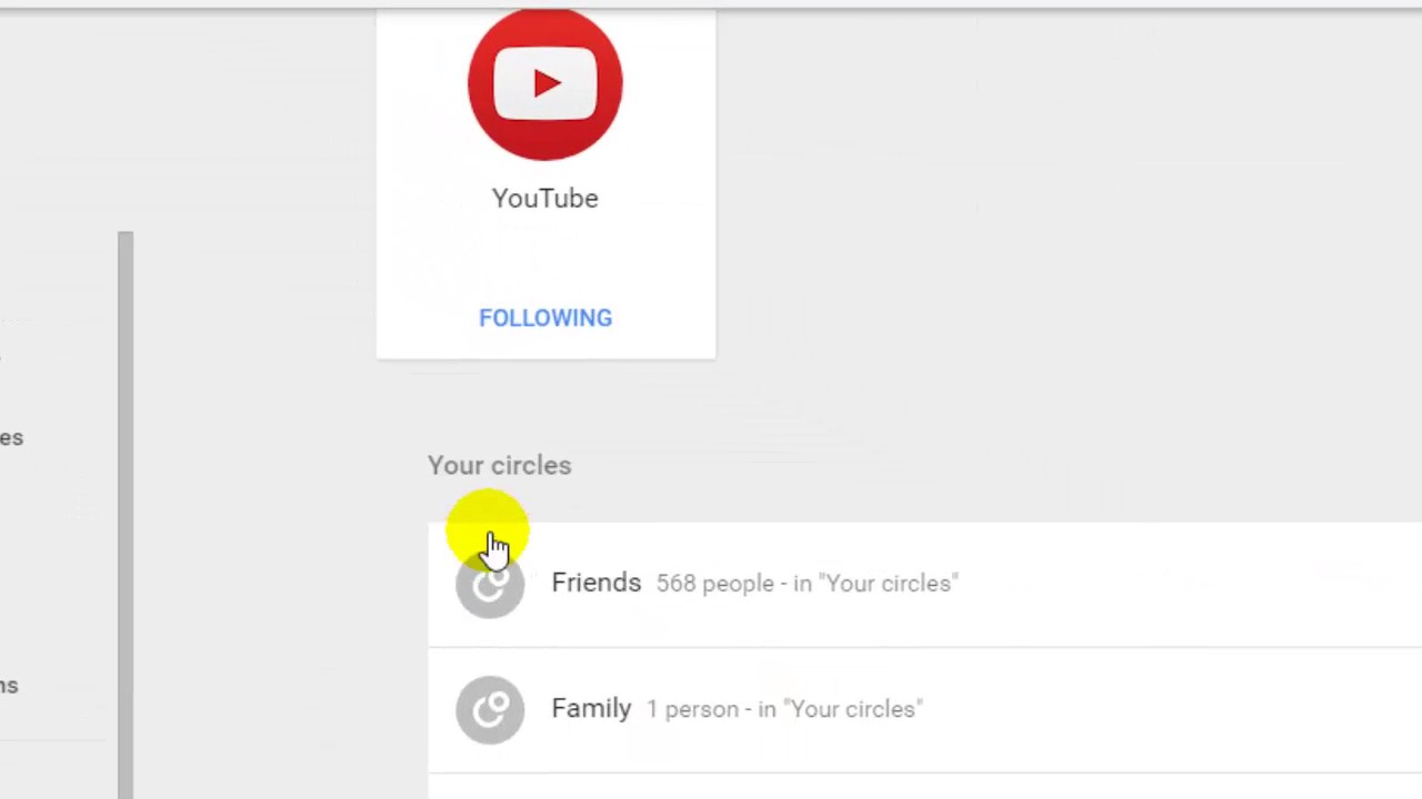 How to delete a circle in Google plus