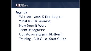 CLB Learning Quick Start Guide