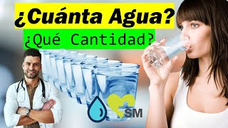 ¿Cuánta AGUA hay que tomar al día?💧 | Cantidad que necesitas según PESO, actividad física y EDAD.