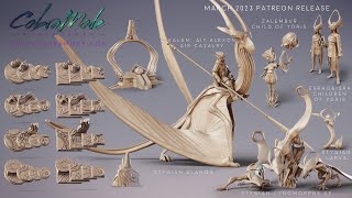 Cobramode 3D Printable Miniatures - April 2023 Patreon Release