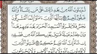 سورة التوبة الصفحة 191 من الاية 27 الى 31 عبدالباسط عبدالصمد مجود