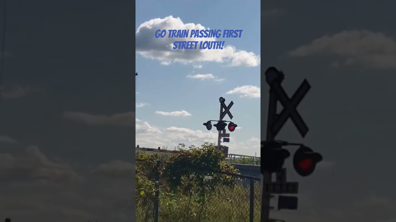 GO TRAIN  PASSING FIRST STREET LOUTH