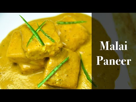 malai paneer with kaffir lime leaves restaurant style