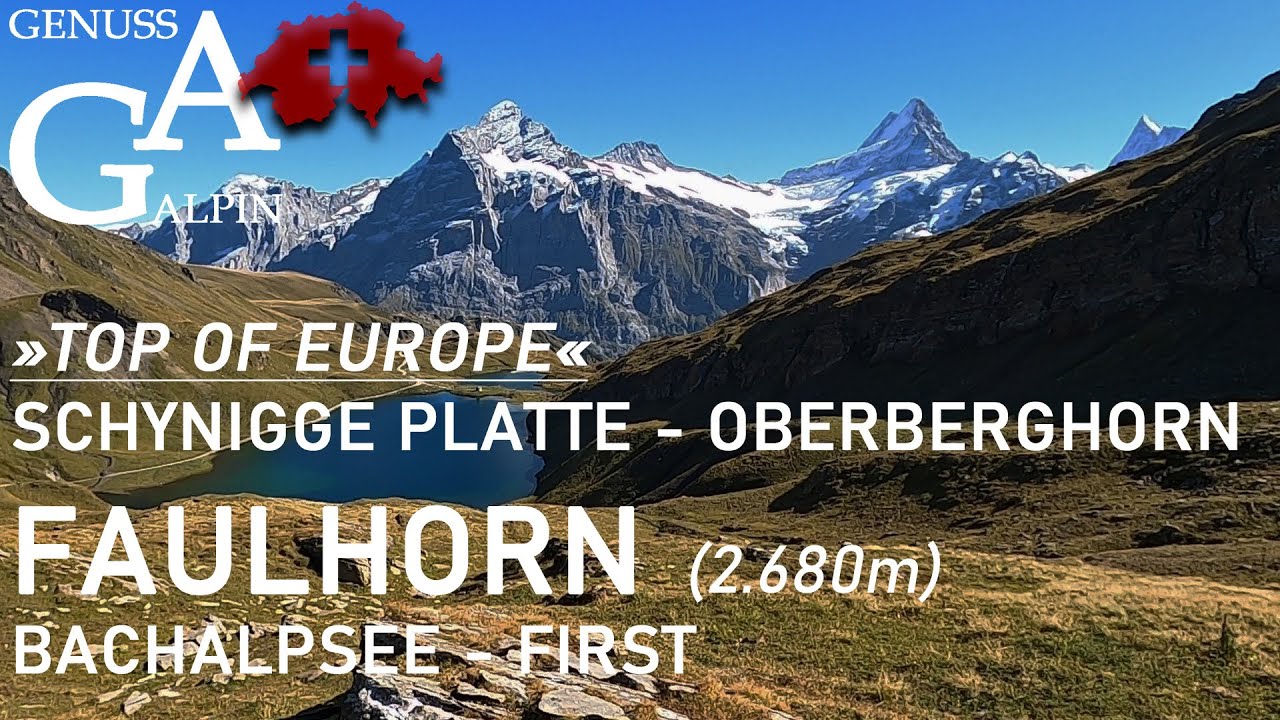 Top of Europe - Schynige Platte - Oberberghorn - Faulhorn (2.680 m) - Bachalpsee - First