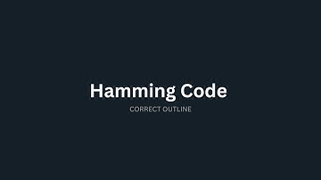 Hamming code شرح ببساطة  | Network 2 بالعربي