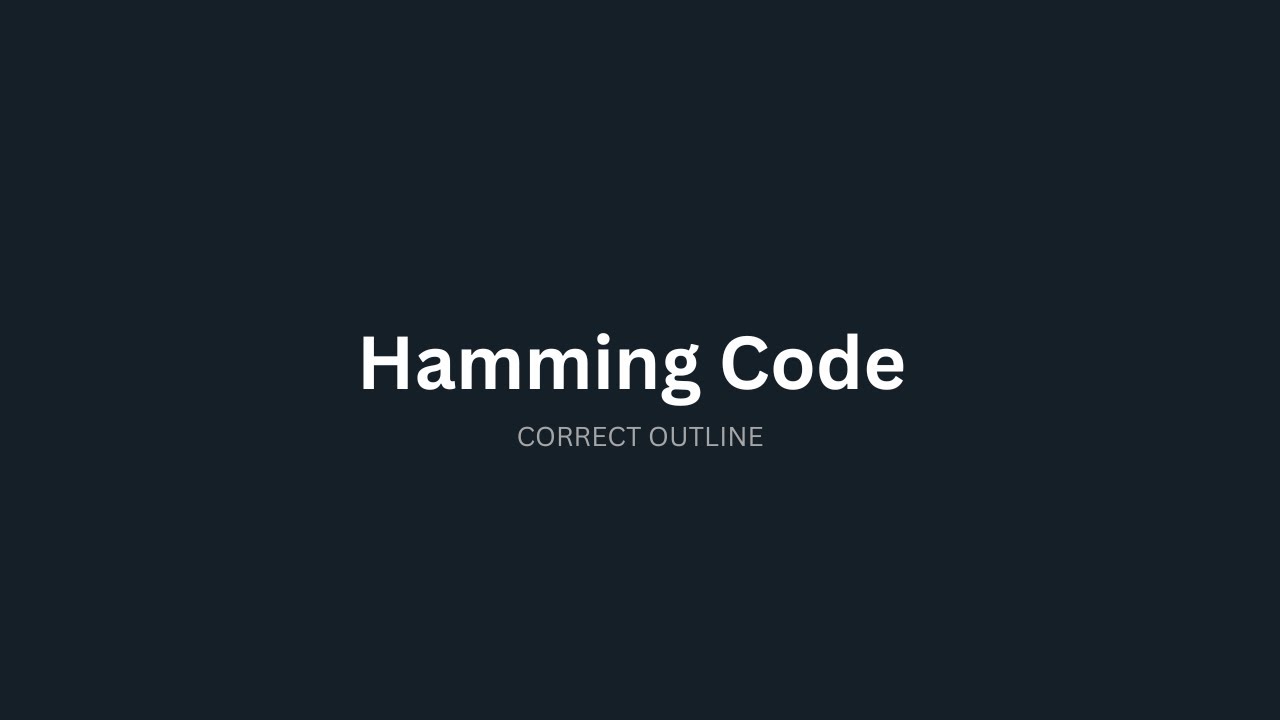 Hamming code شرح ببساطة | Network 2 بالعربي - YouTube
