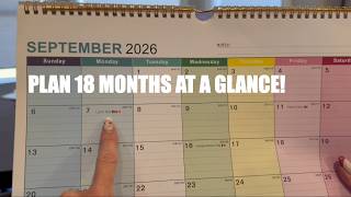 18 Month Large Academic Wall Calendar Review | Perfect for Family & School Planning