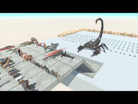 Factions vs 120 Scorpions — Can Anyone Defeat the Giant Scorpion Boss?