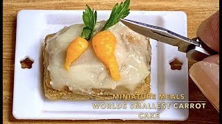 Worlds Smallest Carrot Cake Tiny Real food cooked in a Mini kitchen by Miniature Meals Youtube.ep 77