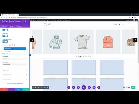 Content Settings For "Divi Post Type Carousel Module"