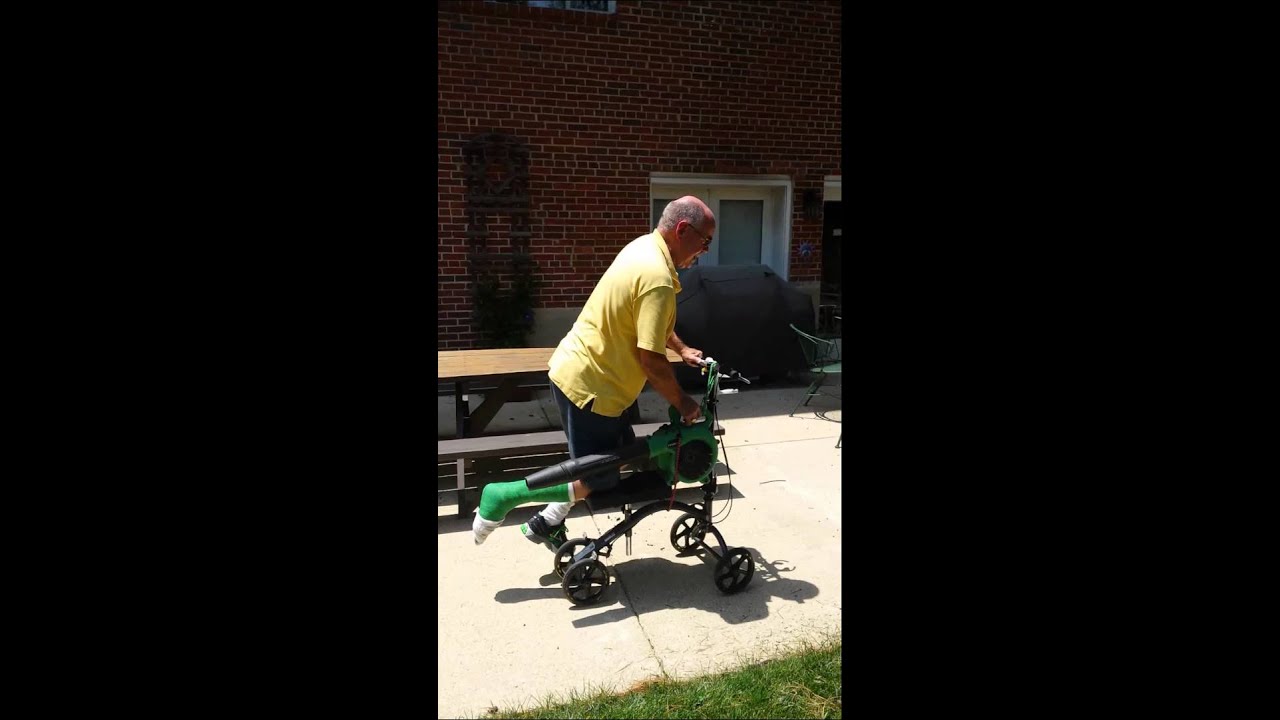 Bob's motorized knee walker YouTube