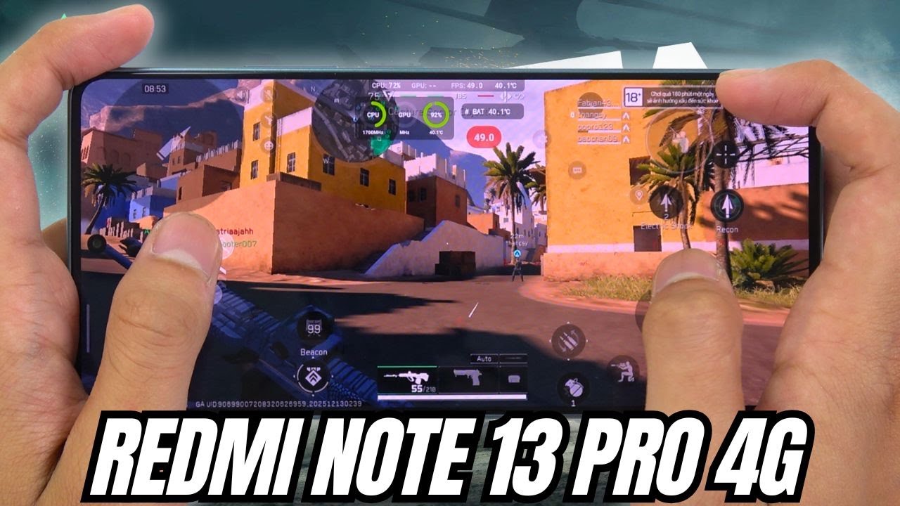 Redmi Note 13 Pro 4G test game Delta Force | Helio G99 Ultra
