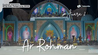 Download Lagu Marawis Ar Rohman Ft Cang Insun - Festival Marawis MTQ Kab. Tangerang 2026 MP3