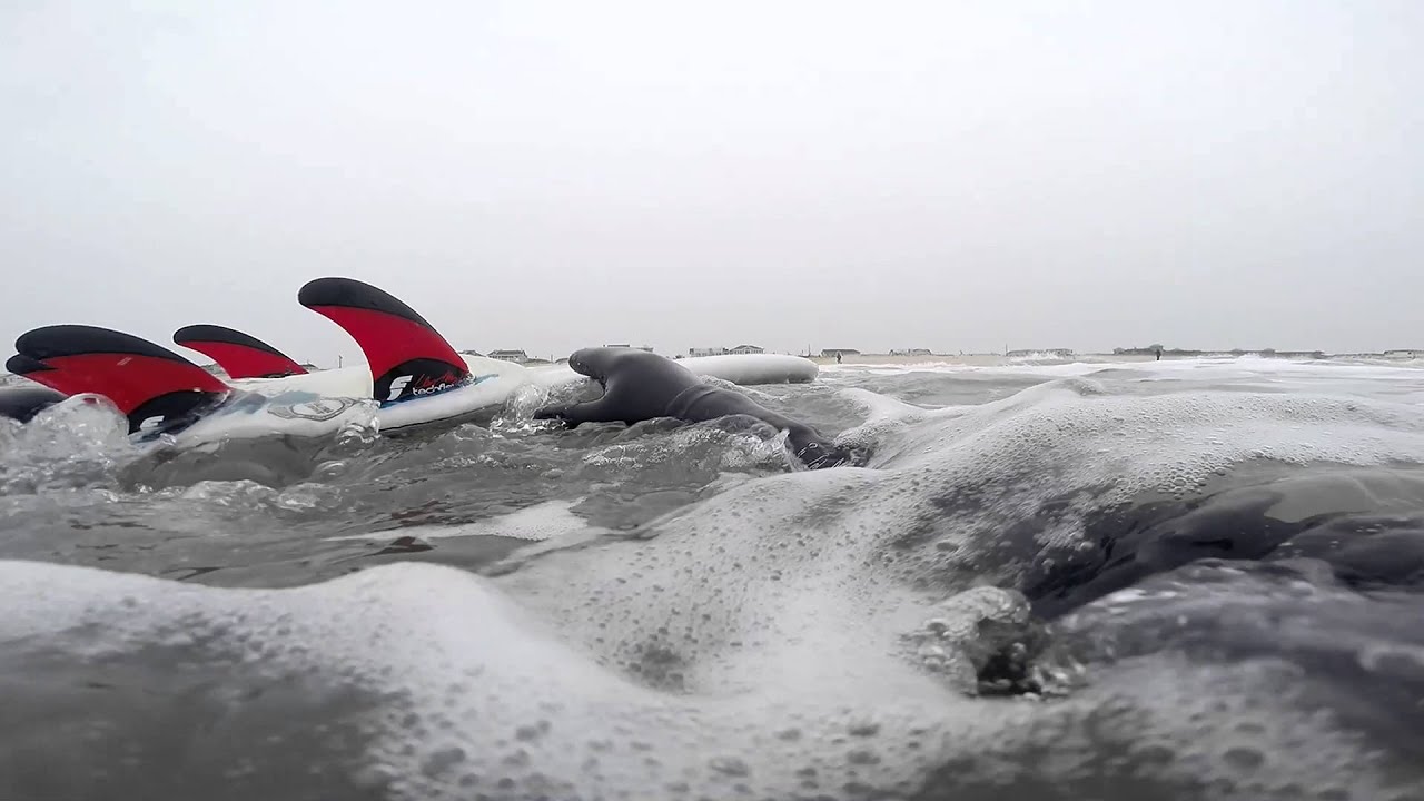 Surfing LBI January 2016 YouTube