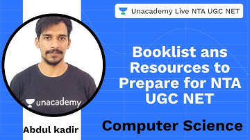 Book and Resources to Prepare Computer Science | Unacademy Live NTA UGC NET | Abdul Kadir