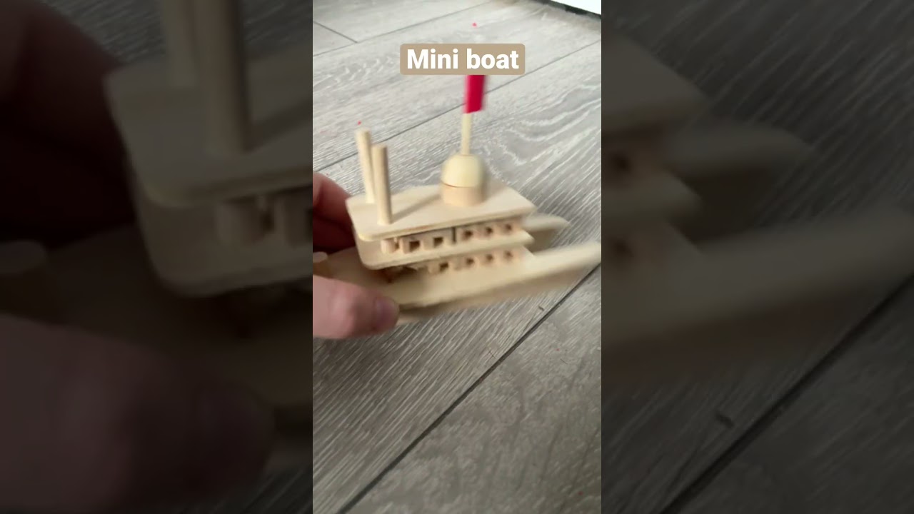 Mini wooden boat! 