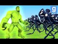 100 SIREN HEADS vs NUCLEAR HULK! (Garry's Mod Sandbox)