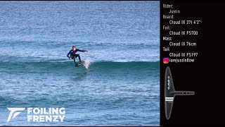 Justin is in flow on Cloud IX surf foils